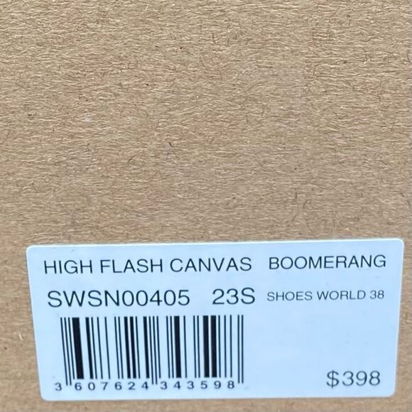 Zadig & Voltaire High Flash Purple/Lilac Canvas High Top Sneakers EU38/US 7-7.5 - Picture 15 of 16